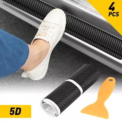 Universal Car Door Plate Sill Scuff Cover Anti Scratch Decal Sticker Protector • $8.99