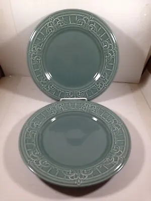 Pair Of MATCERAMICA Portugal VENICE GREEN 9-3/8” Side Plates • $20.34