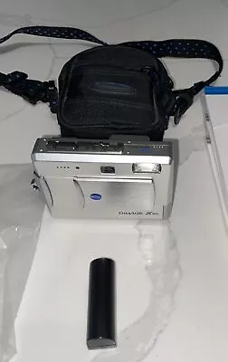 Konica Minolta Digital Camera Dimage X50 5.0MP Silver Tested 2 Batteries • $70