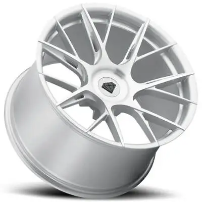 (4) 20  Staggered Blaque Diamond Wheels BD-F18 Brushed Silver Rims(B31) • $2300