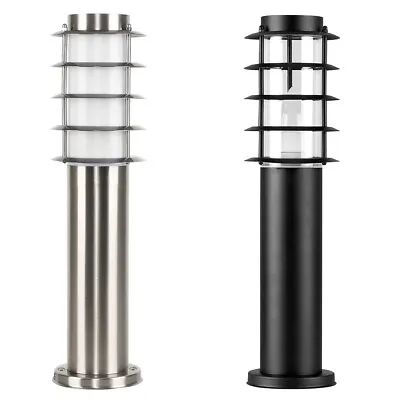 Modern Stylish Outdoor / Garden Bollard Driveway LED Lights Lamp Post Lighting • £18.99