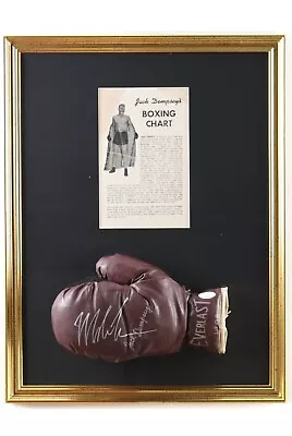 Mike Tyson Signed Jack Dempsey 1950s Everlast Boxing Glove Custom Display JSACOA • $275