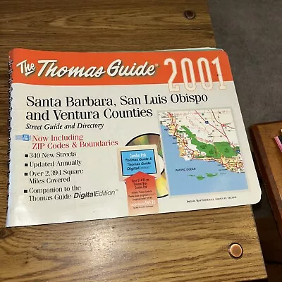 The Thomas Guide 2001 Santa BarbaraSan Luis Obispo Ventura Counties • $19.99