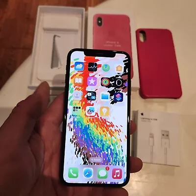 Apple IPhone X - 256GB Unlocked Aus Model With Accessories  • $250