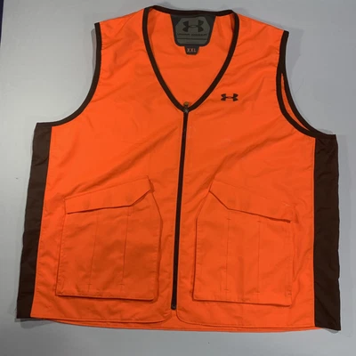 $23.99 • Buy Under Armour Blaze Orange & Black Hunting Vest Size 2XL
