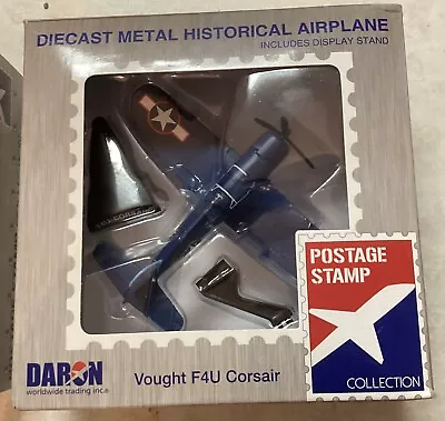 Model Power Postage Stamp Daron Die-Cast WW2 Airplane F4U Corsair #1 • $21.99