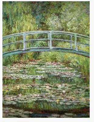 Claude Monet “The Japanese Bridge” Giclee Print - 28  W X 39” L • $24.99