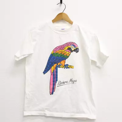Vintage Mexico Riviera Maya Parrot T Shirt Medium • $23.10