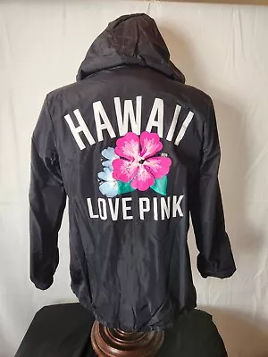 🔥🚨Vintage Womens Victoria Secret Pink Hawaii Windbreaker Jacket Black Small • $59.99