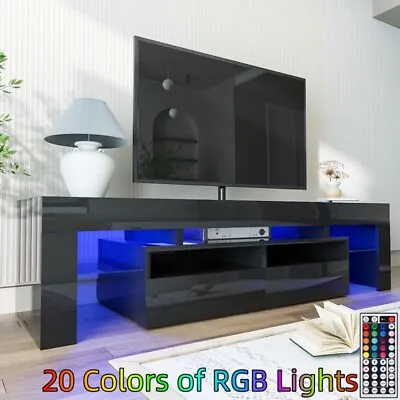 51 /63  Modern High Gloss LED TV Stand Entertainment Center For 32-70  TV • $164.34