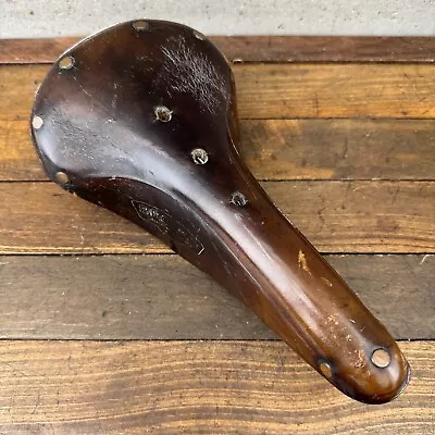 Vintage Brooks B17 Champion Narrow Seat Leather Saddle B-17 England Brown A2 • $109.99