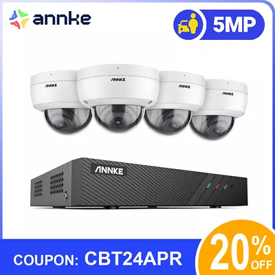 ANNKE 5MP PoE Security Camera System 8CH NVR Audio Recording IR Night Vision • $429.99