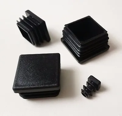 £2.07 • Buy  Square Plastic End Caps Blanking Plugs Box Section /Tube Inserts / Black