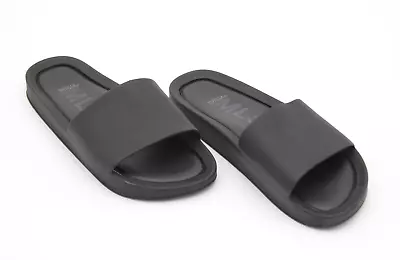 Melissa MLSA Women's Black Slip On Beach Slides Sandals Jelly Size 6 • $24.89