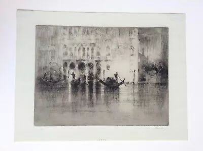 Sydney Mackenzie Litten  Palazzo Ca D'oro  Original Signed Venice Etching • $400