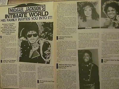 Michael Jackson The Jackson Five Two Page Vintage Clipping • $1.99