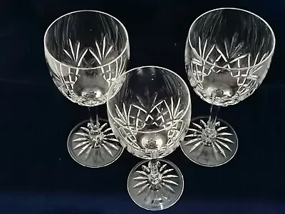 2 X Beautiful Edinburgh Crystal Tay Water Goblets Glasses And 1 Wine Glass • £48