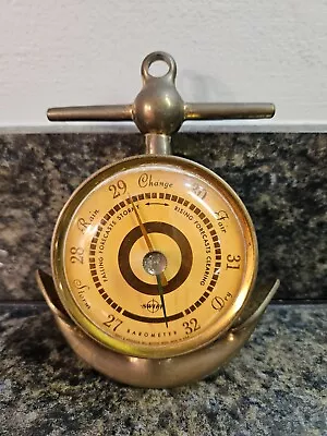 Vintage Swift And Anderson Brass Anchor Wall Barometer  • $12.99