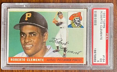 1955 Topps #164 Roberto Clemente Rookie (RC) PSA 5 EX • $5995