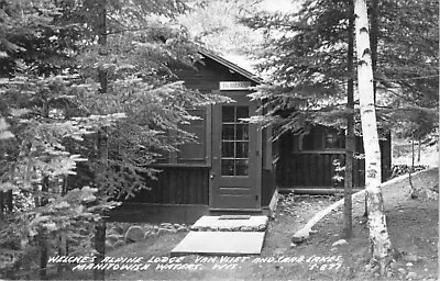 Welche's Alpine Lodge Van Vliet And Crab Lakes Manitowish Waters Wis RPPC! • $5.99