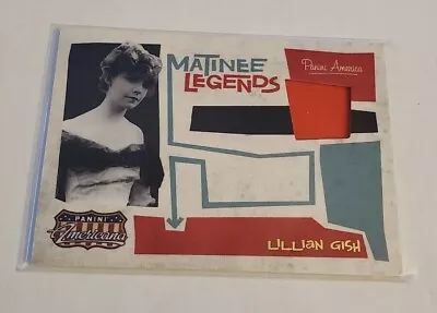 R57223 - 2011 Americana Matinee Legends Materials #8 Lillian Gish #23/499 • $12