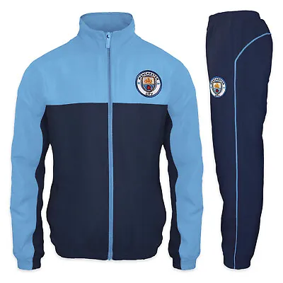 Manchester City Mens Tracksuit Jacket & Pants Set OFFICIAL Football Gift • £54.99