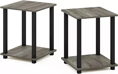 End Table Set Of 2 French Oak Grey/Black • $44.74