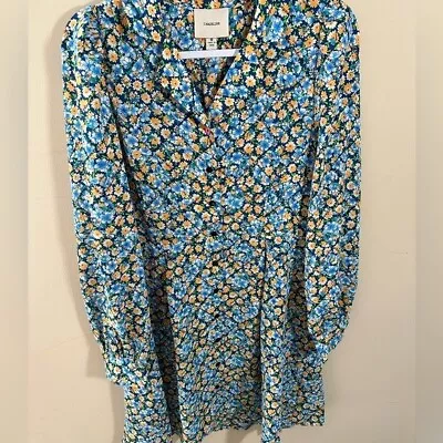 I. Madeline Floral Shirt Dress Long Sleeve Size M NWT • $32