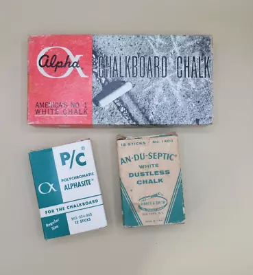 Vintage Chalk Lot (Weber Costello & Binney & Smith) • $15