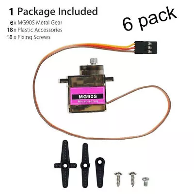 10Pcs Metal Gear High Speed 9g Micro Servo Digital MG90S Car RC Helicopter Plane • $16.99