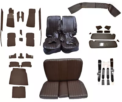 Seat Covers Back Seat Carpet Sun Visor Package For Mercedes SL107 R107 Braun • $1710.75