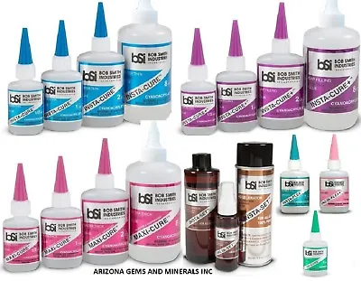 $6.95 • Buy BSI Insta-Cure Super Thin Glue - Gap Filling Glue -Extra Thick 1/2oz 1oz 2oz 8oz