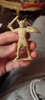 Marx 60mm Viking Cream Plastic 1950s • $149