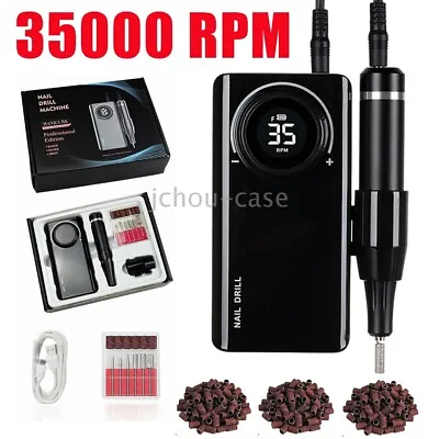 35000RPM Portable Nail Drill Rechargeable E File Machine For Manicure Pedicure • $57.99