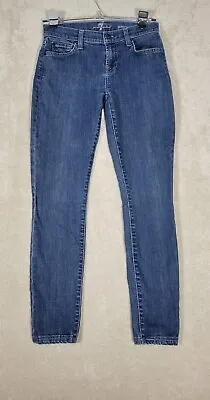 7 For All Mankind Women's Gwenevere Size 25 High Waist Ankle Stretch Denim Blue • $11