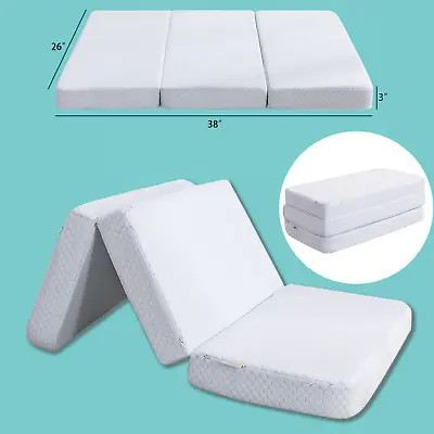 Portable Memory Foam Mattress Topper Tri-Fold Pack N Play Mattress Pad For Graco • $31.99