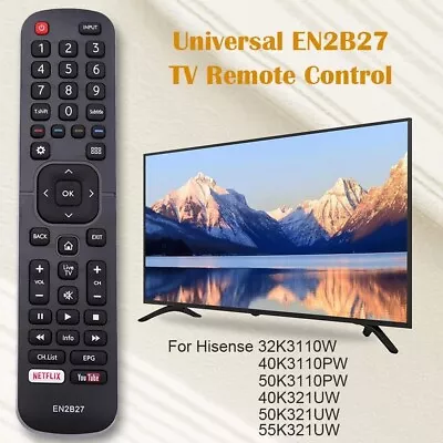 TV Remote Control EN2B27 OEM Replacement Smart Television For Hisense 58N5 65N5 • $7.99