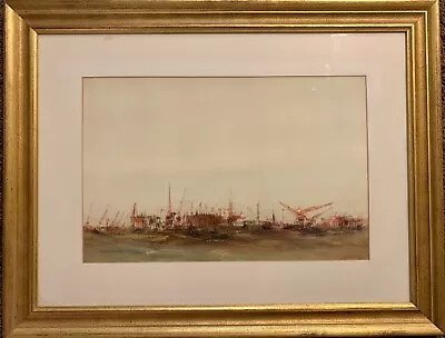 Jack Ottaviano Original Mid-Century Painting Dunkirk WW II French Post-War Art • $158.19