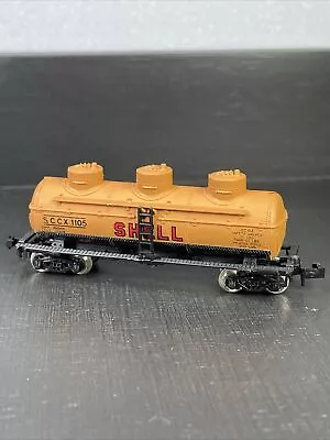 N Scale VTG NIB Atlas 2291 Shell 3 Dom Tank Car Orange - W2 • $9.99