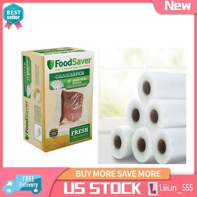 FoodSaver GameSaver 11  X 16' Heat-Seal Rolls - 6 Pack • $40.47