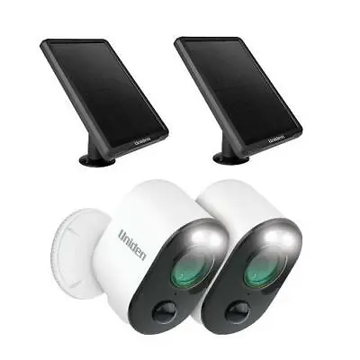 Uniden App Cam Solo Pro Twin Pack Wireless + 2 X Uniden Sps-01 Solar Panel • $598.64