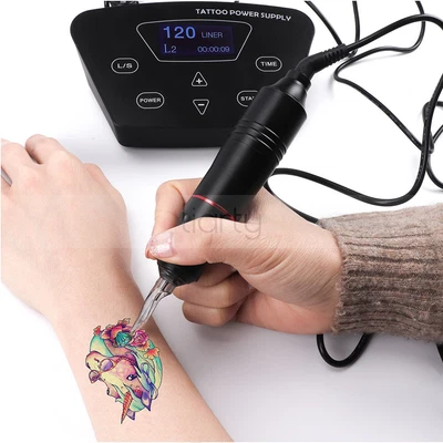 £104.39 • Buy Pro Digital Tattoo Machine Kit Semi Permanent Makeup Device For Eyebrow Eyeliner