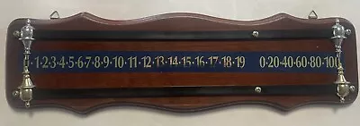 Vintage Snooker Scoreboard Stained Wood Score Board Billiards 2-Player • $21.75