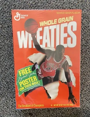 🏀 Vintage Michael Jordan Wheaties Box Sealed Unopened Poster Part B • $23