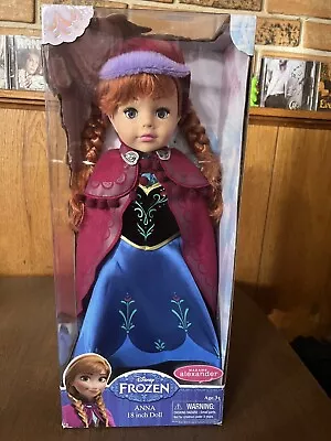 Disney Frozen Madame Alexander Princess Anna 18  Doll New In Worn Box • $99.99