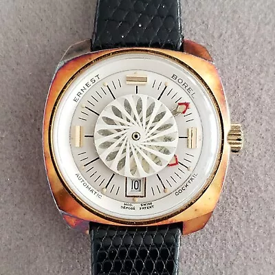 1960s Ernest Borel Kaleidoscope Automatic Cocktail Ladies Vintage Watch Swiss • $155