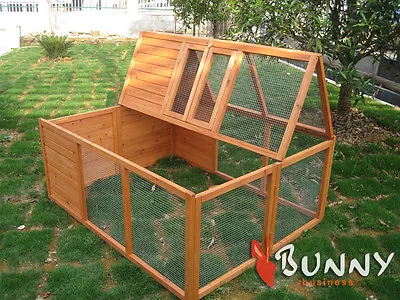 Fully Folding Sheltered Rabbit / Guinea  / Poultry Run Runs Hutch Hutches Pen A • £84.99