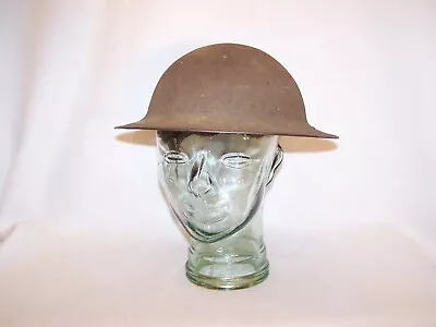 Genuine WWI M1917 Doughboy Brodie Helmet W/ Original Chin Strap & Label • $239.95