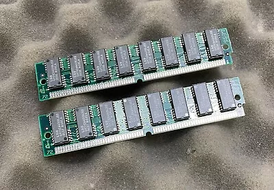 2 X LGS GM71C4400BJ60 (Chips) 72-Pin 60n/s EDO SIMM Double Sided Memory Modules • £14.99