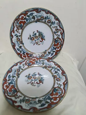 Antique Victorian Rare Pinder Bourne & Hope Dinner Plates 9  Baltic Pattern • £40